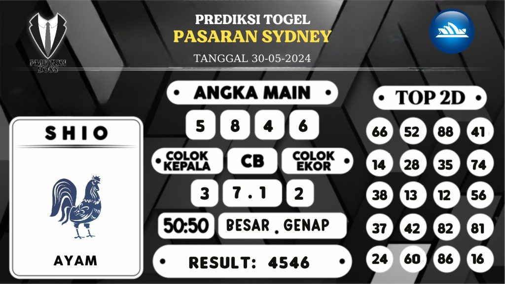 https://prediksibosslife.com/prediksi-boss-togel-sidney-kamis-30-mei-2024/