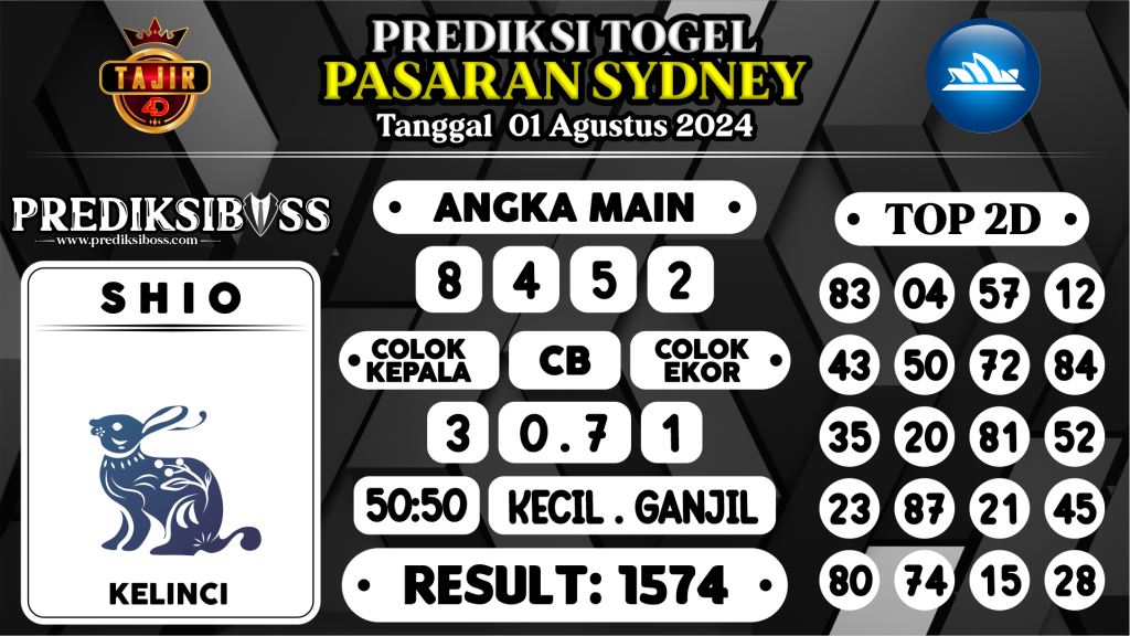 https://prediksibosslife.com/prediksi-boss-togel-sidney-kamis-01-agustus-2024/