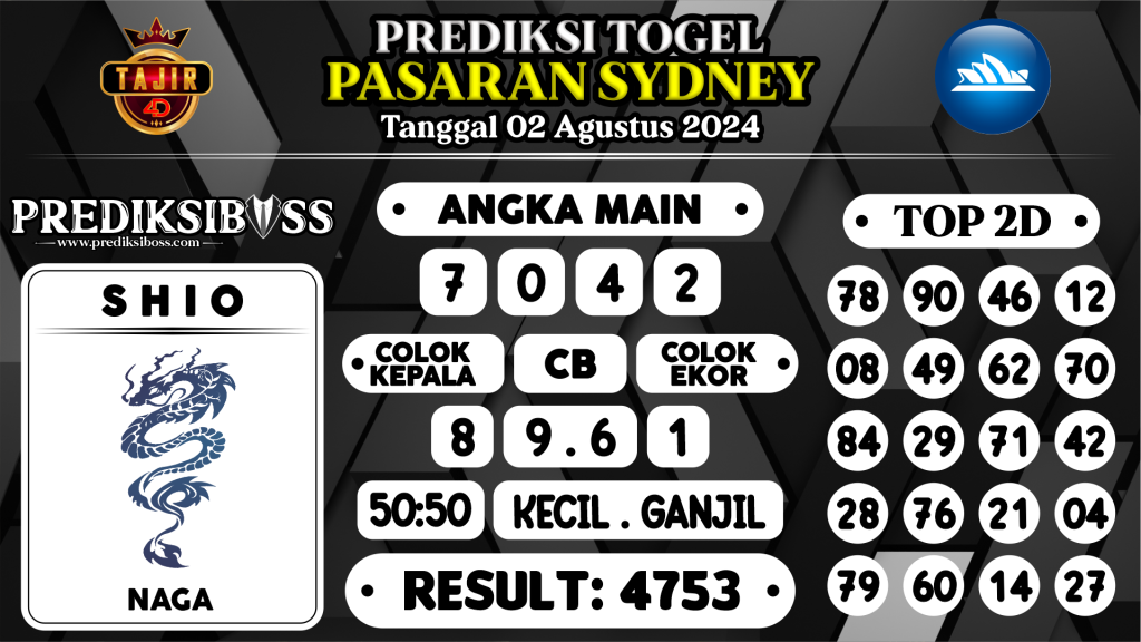 https://prediksibosslife.com/prediksi-boss-togel-sidney-jumat-02-agustus-2024/