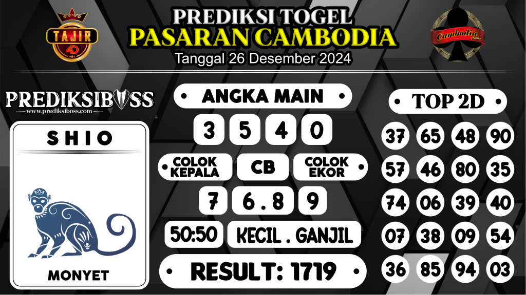 https://prediksibosslife.com/prediksi-boss-togel-cambodia-kamis-26-desember-2024/