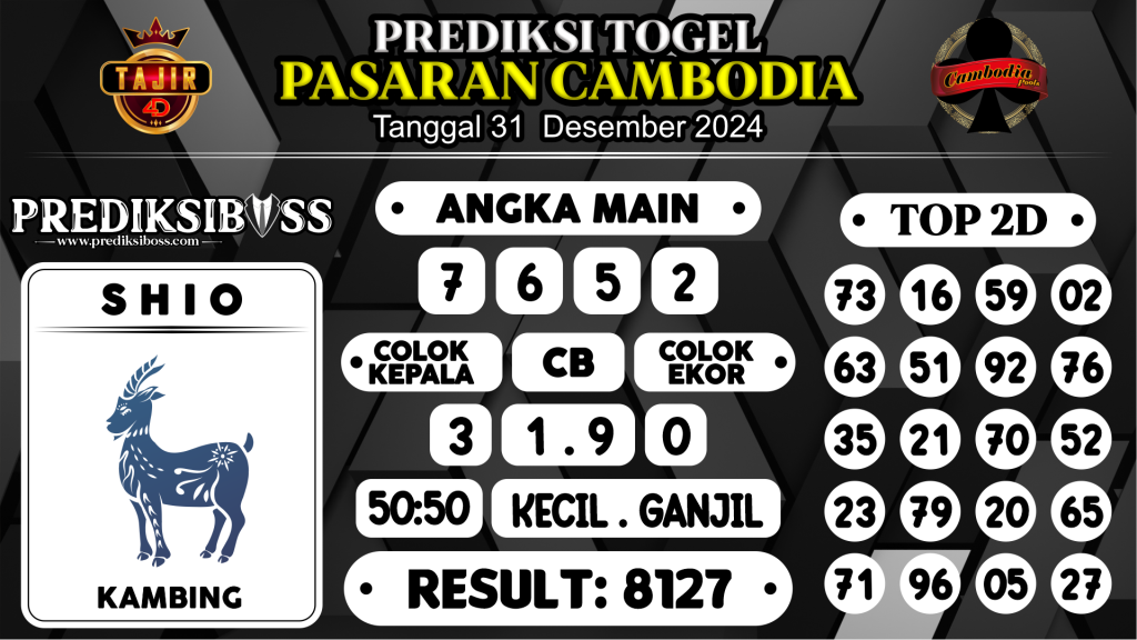 https://prediksibosslife.com/prediksi-boss-togel-cambodia-selasa-31-desember-2024/