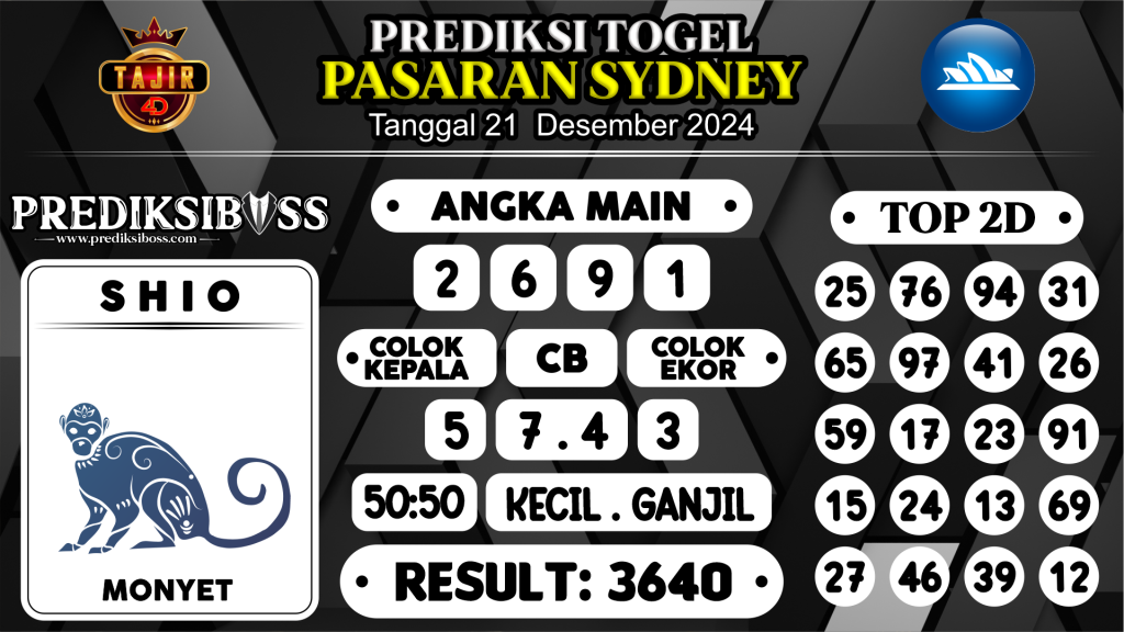 https://prediksibosslife.com/prediksi-boss-togel-sidney-sabtu-21-desember-2024/