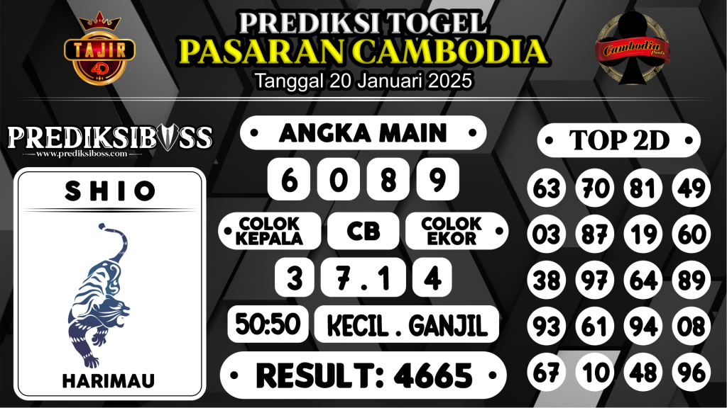 https://prediksibosslife.com/prediksi-boss-togel-cambodia-senin-20-januari-2025/