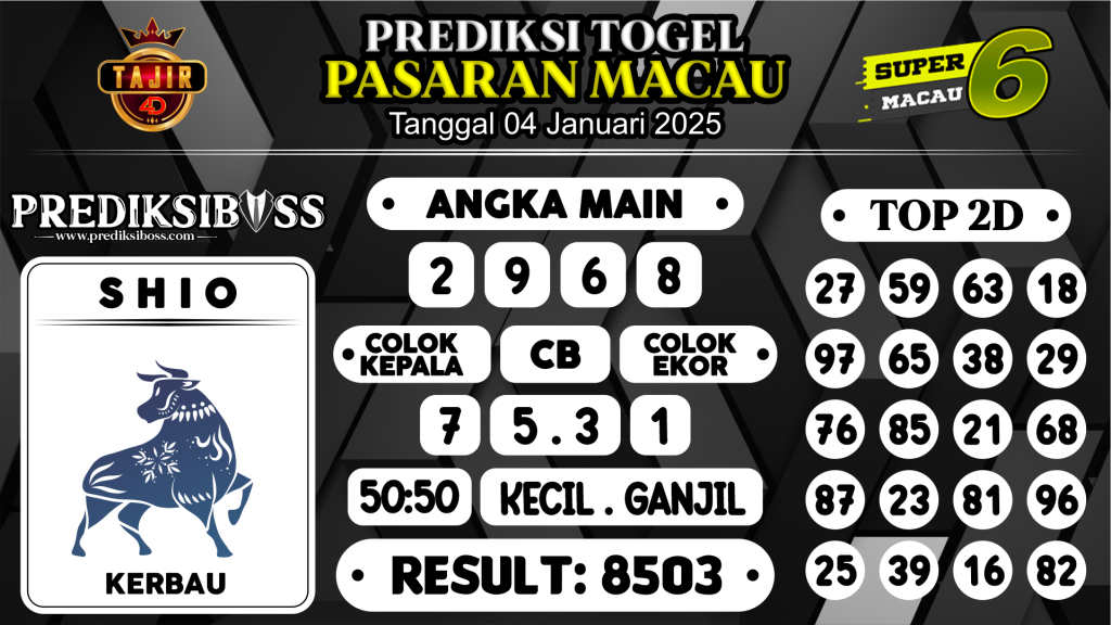 https://prediksibosslife.com/prediksi-boss-togel-macau-sabtu-04-januari-2025/