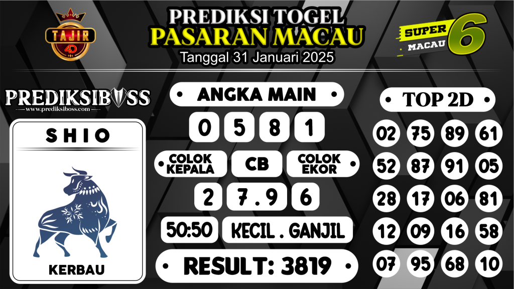 https://prediksibosslife.com/prediksi-boss-togel-macau-jumat-31-januari-2025/